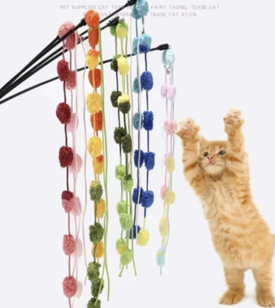 Rattle Cat Play Fishing Rod